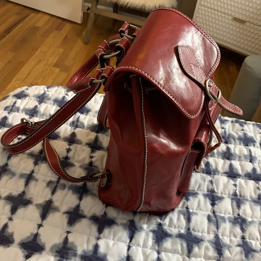 Handmade Italian Leather Backpack - Picture 3 of 14